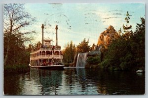 Disneyland  Mark Twain  Rivers of America   Postcard  1971