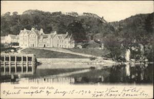 Inversnaid Scotland Hotel & Falls c1910 Postcard
