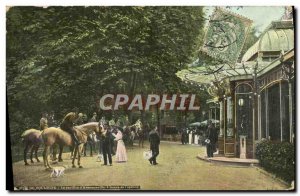 Old Postcard The Paris flag & # 39Armenonville L & # & # 39heure of 39aperitif