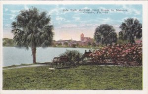 Florida Orlando Eola Park Showing Court House In Distance