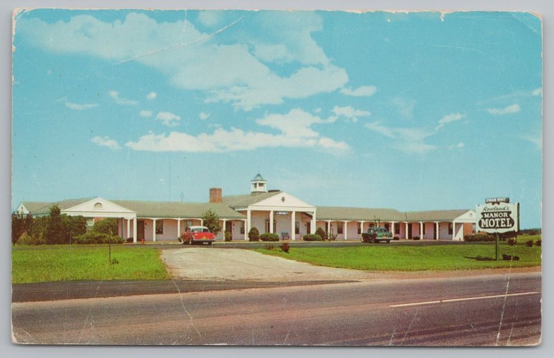 Indiana~Front View Of Manor Motel On Junction US 30~Vintage Postcard