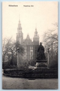 Copenhagen Denmark Postcard Rosenborg Slot and Monument c1920's Antique