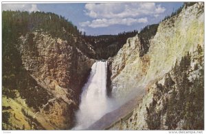 YELLOWSTONE, Wyoming, 1940-1960's; Lower Falls Of The Yellowstone