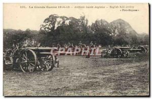 Postcard Old English Army Artillery