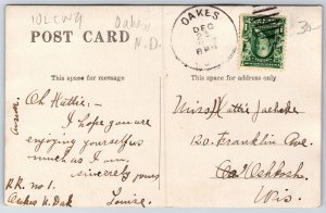 Oakes ND Workers~North American Storage Co~Butter Makers~Egg Handlers~RPPC 1907