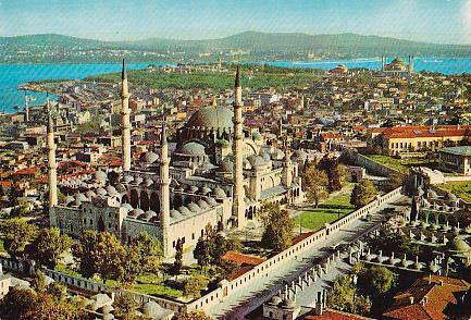 POSTAL B03724: The Mosque of Suleymaniye. Istanbul. Turkey.