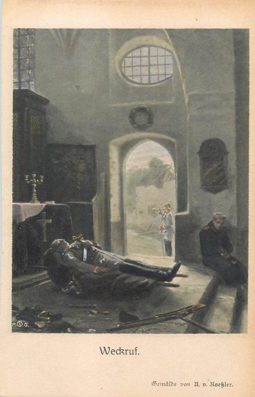 Death - Painting by Roessler WW1