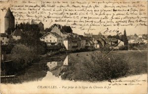 CPA Charolles Vue prise de la ligne du Chemin de fer FRANCE (952740)