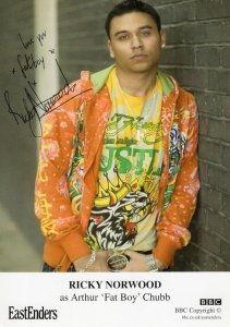 Ricky Norwood Eastenders Hand Signed Undedicated Cast Card Photo