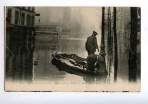 192454 FRANCE PARIS flooding 1910 Boulevard Diderot Vintage PC