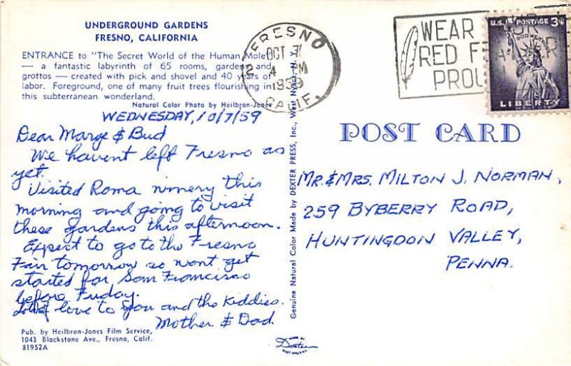 Underground Gardens Fresno CA