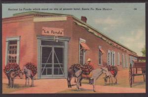 Ancient La Fonda Hotel,Santa Fe,NM Postcard 