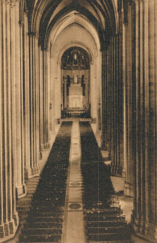 USA New York The Cathedral St John the Divine High Altar Vintage Postcard 07.79