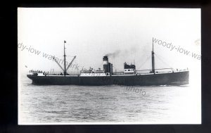 ca1357 - Dutch Cargo Ship - Alcyone - built 1921 - postcard 5.5 x 3.5