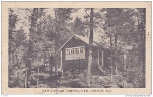 NEW LONDON, New Hampshire; New London Cabins, 30-40s