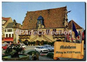 Modern Postcard Molsheim Bas Rhin Town Square Hotel