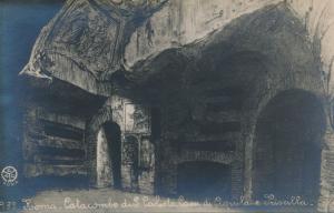 RPPC Catacombe di S. calisto , Casa di Aquila e Priscilla - Rome, Italy