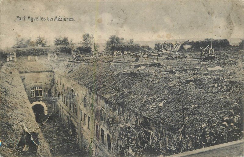 France 1916 Mezieres, site in Fort Ayvelles, guns, fortifications militaria ww1