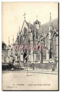 Old Postcard Troyes I & # 39Eglise Saint Urbain