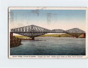 Postcard Quebec Bridge Quebec Canada