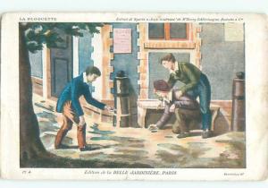 foreign c1910 Postcard FRENCH KIDS PLAYING GAMES ON THE STREET AC3800