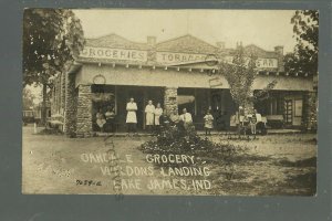 Lake James INDIANA RPPC 1929 GENERAL STORE Grocery nr Angola Fremont Crooked LK