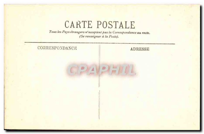 Old Postcard Rambouillet Chateau's study of the president of the republic