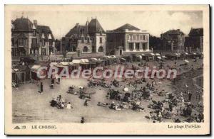 Postcard Old Croisic The Beach Port Lin