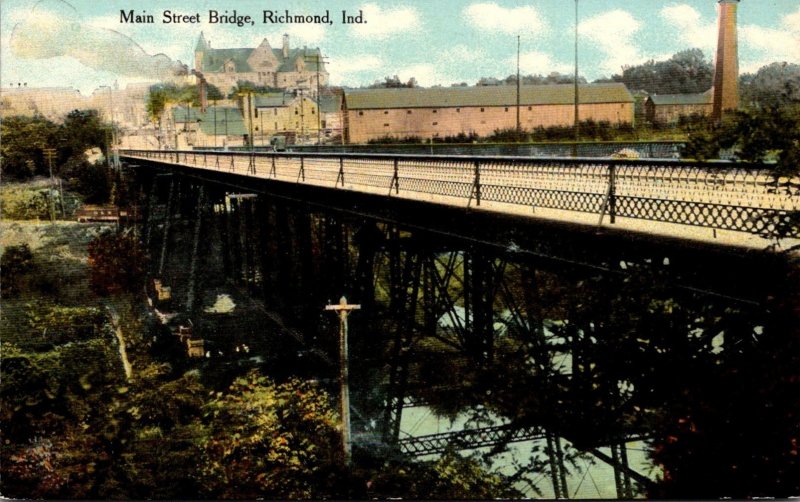 Indiana Richmond Main Street Bridge Curteich