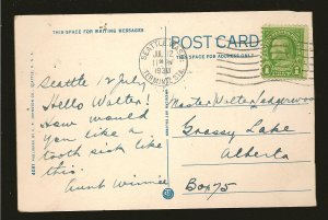 USA Postmark 1930 Seattle Wash Washington Tooth Picks American Art Postcard