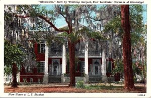 Postcard HOUSE SCENE Natchez Mississippi MS AJ5397