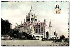 Old Postcard Lisieux L & # 39Avenue Pres De La Basilique