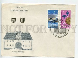 452044 EAST GERMANY GDR 1977 year FDC Fair in Leipzig