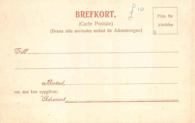 Sweden Rottneros Bruk Wermland Waterfall vintage postcard