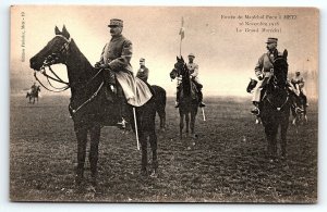 c1918 WWI MARSHAL FOCH METZ NOV 26 1918 THE GRAND MARSHALL POSTCARD P1591