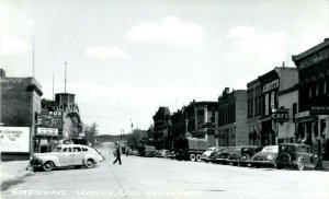 c1940's Harrison Ave. Leadville Colorado CO RPPC Photo Classic Cars Postcard