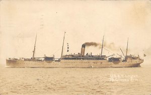 US Army Transport Logan Real Photo Military Battle Ship  Ship 