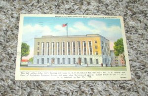 Post Office & Court House Aberdeen SD South Dakota Postcard (M8)