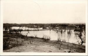 1924 Flood at Belle Fourche SD South Dakota Flooding Real Photo Postcard E47
