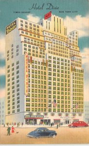 NY, New York City  HOTEL DIXIE~Times Square  PLANTATION ROOM  c1940's Postcard
