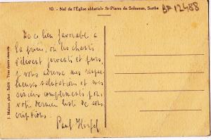 BF12488 nef de l eglise abbatiale solesmes sarthe france front/back image