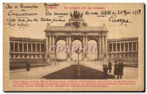 Old Postcard Brussels Die Arkaden und das Jubelpark