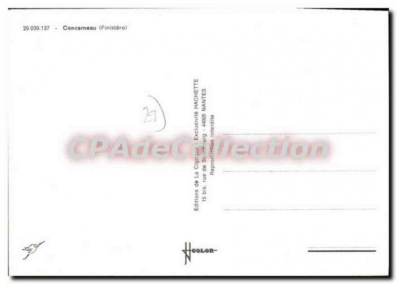 Postcard Modern Concarneau first fish