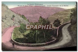 Old Postcard Cantal Picturesque Route De Saint Flour Chaudesaigues A Great Na...