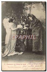 Old Postcard Fantasy Angel Angels Gifts of Christmas & # 39ange