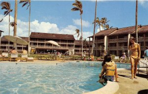 Kauai Hawaii 1960s Postcard Islander Inns Hotel Swimming Pool