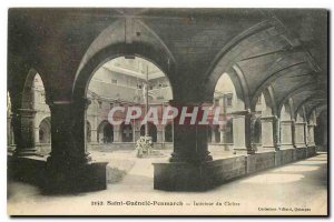 Old Postcard Saint Guenole Penmarch Interieur du Cloitre