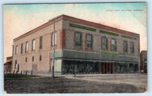 HOLDREDGE, Nebraska NE ~ Street Scene F. JOHNSON DRY GOODS 1910  Postcard