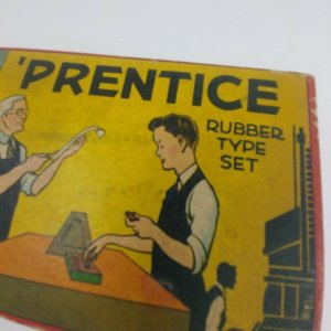 Vintage Prentice Toy Rubber Type Set Superior #4000 by SME Co. in Original Box