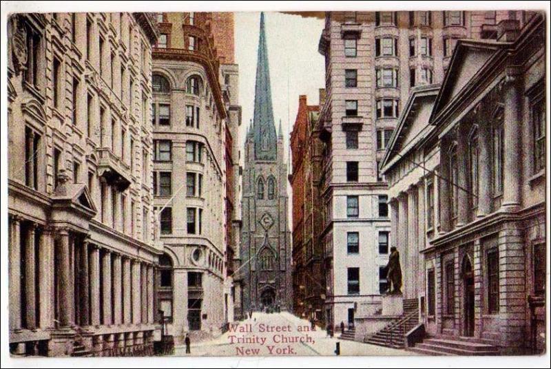 Wall St. & Trinity Church NYC